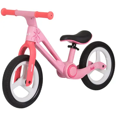 Bicicleta fara pedale pliabila Chipolino Fold X pink HUBDIKFX0254PI