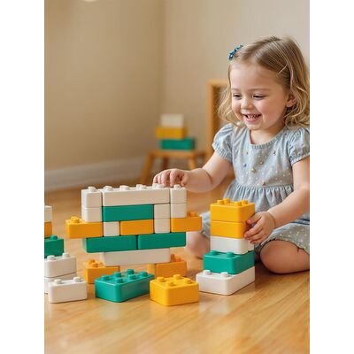 Cuburi gigant - pastel (48 piese)