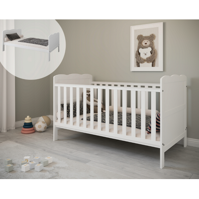 Patut Evolutiv 140x70 Cm Isabel 3in1 ,   Pat Bebe + Junior + Pat Prescolar, Somiera Reglabila + Trepte Detasabile Pjbisabel140_w