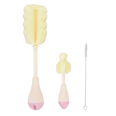 Perie pentru biberoane 3in1 Pink