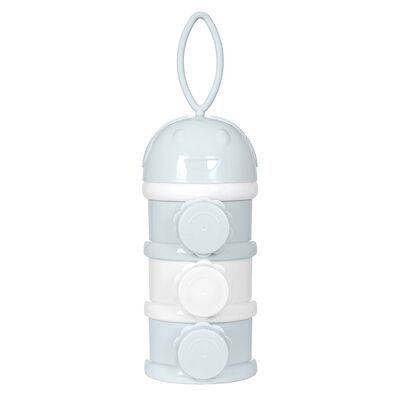 Recipient pentru lapte praf cu 3 compartimente, Blue