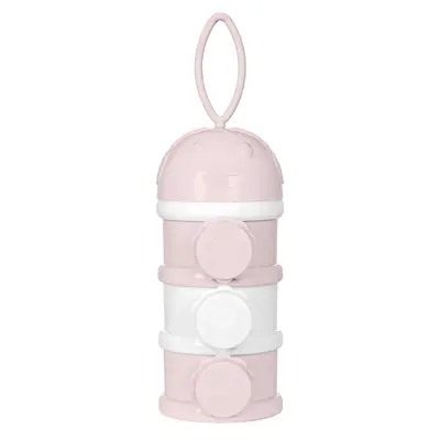 Recipient pentru lapte praf cu 3 compartimente, Pink