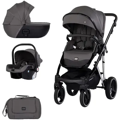 Carucior Chipolino Imperium 3 in 1 charcoal HUBKKIM02601CH