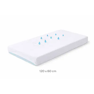 Cearsaf Impermeabil Din Jersey Pentru Copii Si Bebelusi 120x60 Cm ,   Respirabil, Antialergic, Lavabil 95  C Pjb12060iw