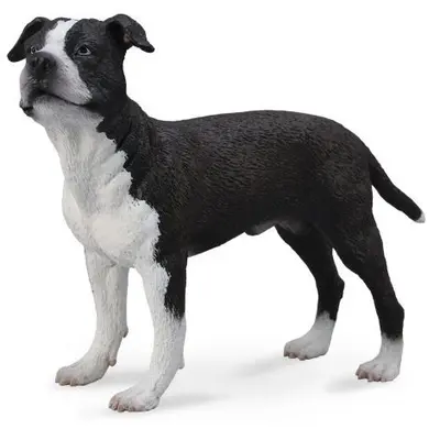 Figurina pictata manual caine staffordshire terrier - okecol88610l
