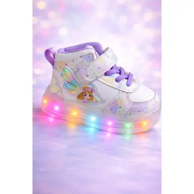 Ghete copii cu luminite led multicolore model printesa ad2026-2