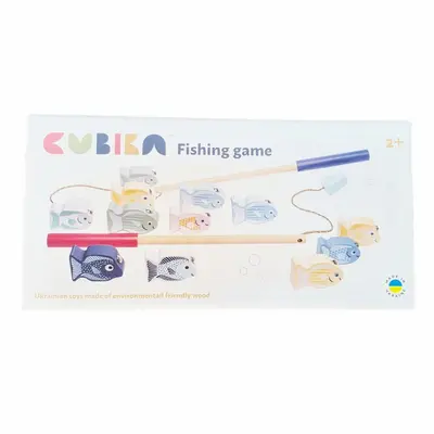 Jucarie Din Lemn, Cubika, &ldquo;Micul Pescar&rdquo; - Pastel