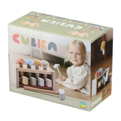 Jucarie din lemn, Cubika - Claunii saritori - Pastel