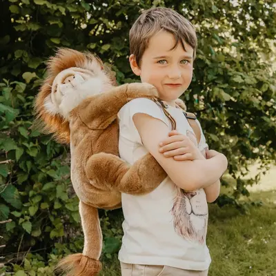 Rucsac Copii Wild  Soft Leu ,   Rucsac Plus Premium Cu Bretele Reglabile Pjbws2016