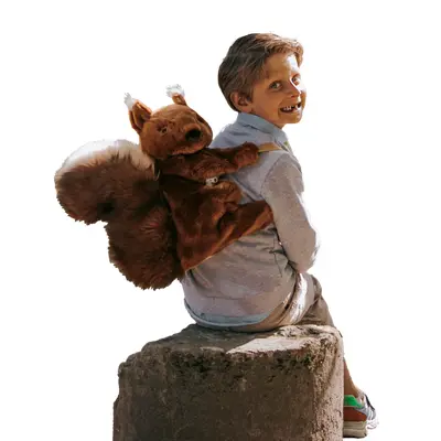 Rucsac Copii Wild  Soft Veverita ,   Rucsac Plus Premium Cu Bretele Reglabile Pjbws2017