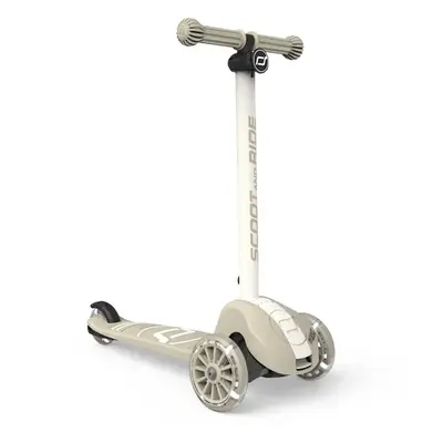 Trotineta Copii Pliabila, Reglabila, Roti Luminoase, Highwaykick 3s Led Ash, 3+ Ani, Pana La 50 Kg, Scoot  Ride Pjb00937