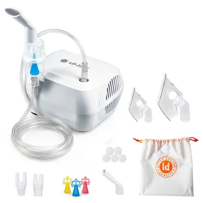 Aparat aerosoli cu compresor Little Doctor LD-220C, 3 dispensere pentru reglarea dimensiunii particulelor, 2 masti BITld220c