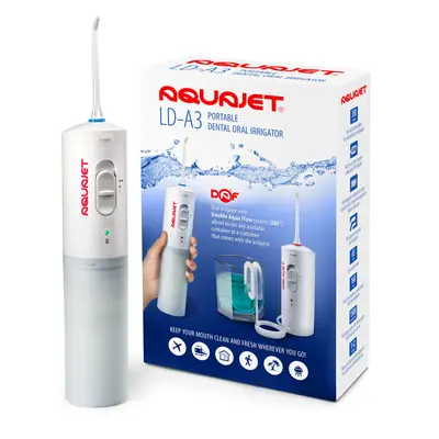 Irigator bucal Little Doctor Aquajet LD A3 pentru adulti, profesional, 1500 impulsuri min, 2 duze, alb BITLDA3