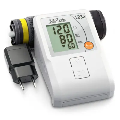 Tensiometru electronic de brat Little Doctor LD 3A, adaptor inclus, afisaj LCD, memorare 90 de valori, alb BITld3a