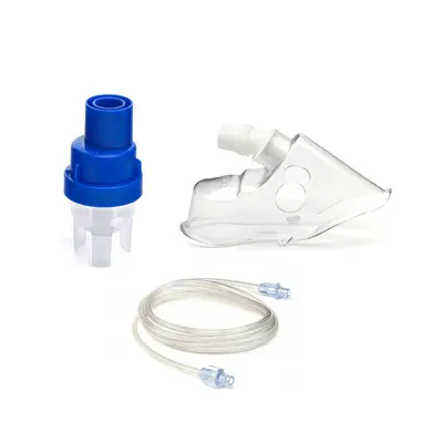 Kit accesorii Philips Respironics SideStream, 4446, masca de adulti, pahar de nebulizare, furtun, pentru aparatele de aerosoli cu compresor BITkit4446