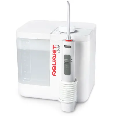 Irigator bucal Little Doctor Aquajet LD-A9, profesional, 400,  1800 impulsuri minut, 4 duze incluse, maner ergonomic Soft-Touch BITaquajetlda9