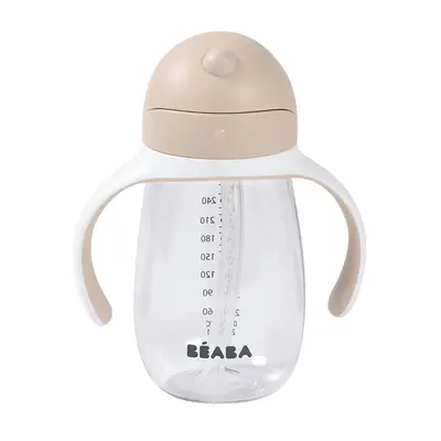 Cana cu pai Beaba din Tritan 300 ml Clay