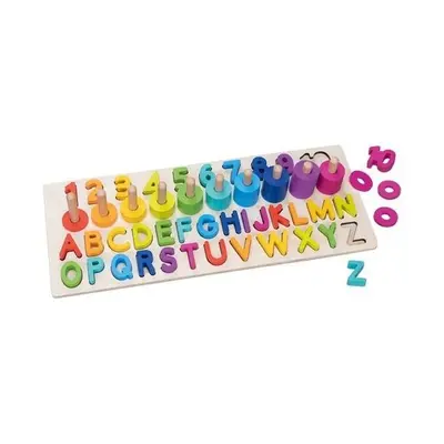 Puzzle alfanumeric educativ goki, pentru copii 3+ - okegoki58357