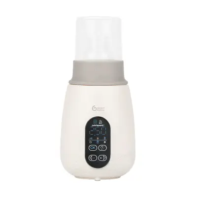 Babymoov - incalzitor si sterilizator biberoane (recipiente) pentru casa si masina nutrismart+ mineral beige bbba002034