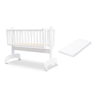 Leagan Patut Bebelus CRISTINE cu Saltea &ndash; Sistem de Balansare si Mobilitate Usoara