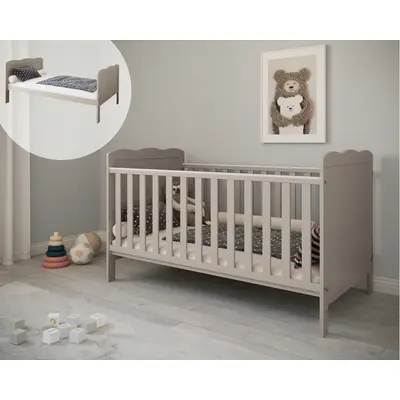 Patut Evolutiv 140x70 Cm Isabel Casmir 3in1 ,   Pat Bebe + Junior + Pat Prescolar, Somiera Reglabila + Trepte Detasabile Pjbisabel140_c