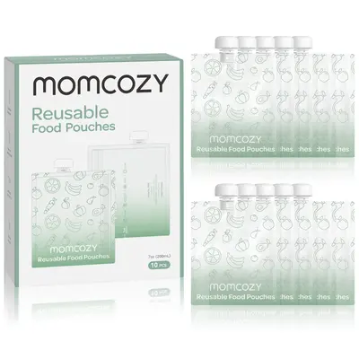 Pungi alimentare reutilizabile Momcozy 200 ml set 10 buc