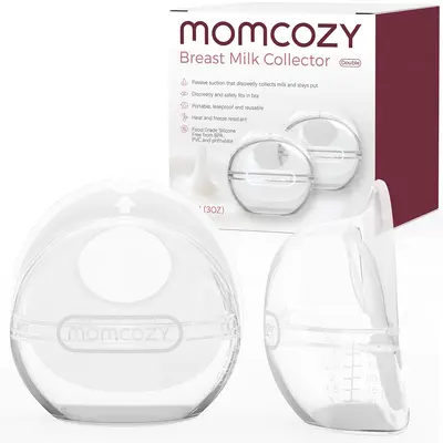 Recipient colector lapte reutilizabil Momcozy 90 ml set 2 buc