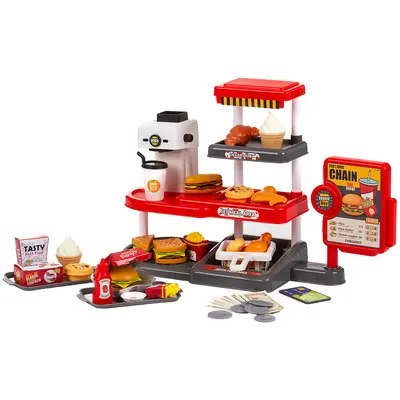Set jucarie Chipolino Fast Food cu sunete si 71 accesorii HUBDIPK002401FF