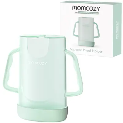Suport pungi alimente Momcozy cu manere Green