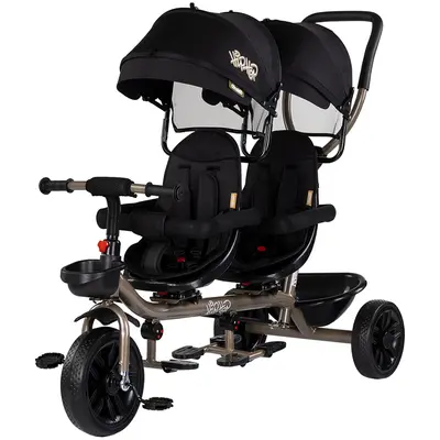 Tricicleta gemeni Chipolino Hip Hop noir HUBTRKHH0261NO