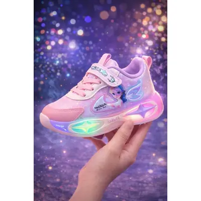 Adidasi cu luminite pentru fetite super cute doll adt-19-1