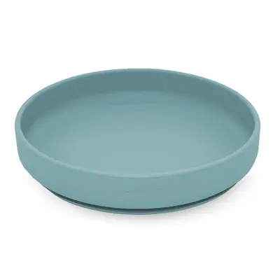 Farfurie, Petite&Mars, Take&Match, Din silicon, Cu ventuza, Fara BPA, Adecvata pentru masina de spalat vase si microunde, Nu absoarbe mirosuri, 6 luni+, 400 ml, Frosted Sky, Albastru BYN708767