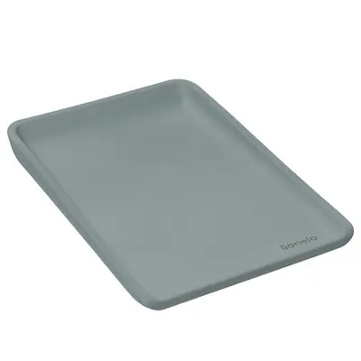 Saltea de infasat, Lionelo, Megs, Moale, Utilizabil si fara husa, Impermeabila, Design ergonomic, 70x49 cm, Fara BPA, Conform cu standardul de securitate EN71-3, 0 luni+, Gri BYNLO-MEGS_GREY_DOVE