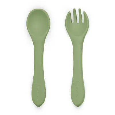 Set tacamuri, Petite&Mars, Take&Match, Din silicon, Forma ergonomica, Delicate cu gingiile, Adecvate pentru masina de spalat vase, Fara BPA, 6 luni+, Sweet Pea, Verde BYN709766