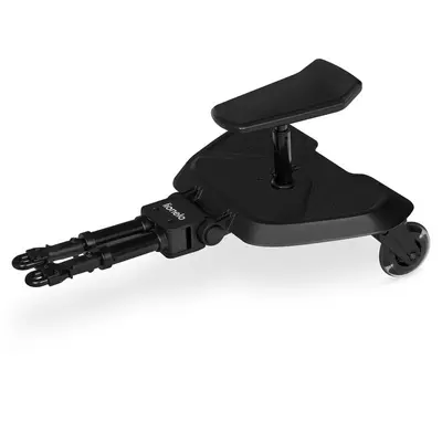 Adaptor universal carucior pentru al doilea copil, Lionelo, Buggy Board, 2 in 1, 3 pozitii reglare sezut pe inaltime, Platforma antiderapanta, Roti cu lumini colorate, Sustine 25 kg, Negru BYNLO-BUGGY_BOARD_BLACK_ONYX