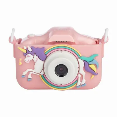 Aparat foto digital pentru copii, Free2Play, Cu functie selfie, Cadre distractive, Cu 6 filtre, Unicorn BYN86908