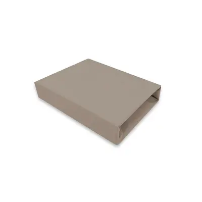 Cearceaf cu elastic, MimiNu, Pentru patut 120X60 cm, Din bumbac certificat Oeko Tex Standard 100, Colectia Royal, Mocha BYN6426972031066