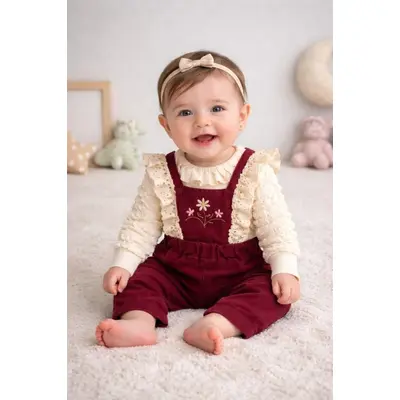 Costumas bluza cu salopeta pentru bebelusi - minicayzen b1130-1
