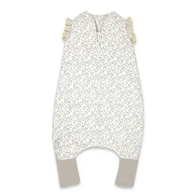 Sac de dormit, MimiNu, Premium, Cu picioruse, De iarna, Din bumbac certificat Oeko Tex Standard 100, Cu dantela si volan, 90 cm, S, Meadow BYN6426972031356