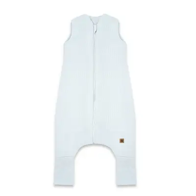 Sac de dormit, MimiNu, Premium, Cu picioruse, De iarna, Din bumbac interlock certificat Oeko Tex Standard 100, Cu fermoar, 1 - 2.5 ani, S, Soft Blue BYN6426972031141