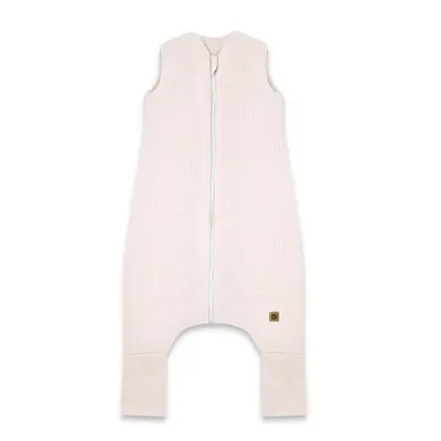 Sac de dormit, MimiNu, Premium, Cu picioruse, De iarna, Din bumbac interlock certificat Oeko Tex Standard 100, Cu fermoar, 2 - 6 ani, M, Soft Powder Pink Stripes BYN6426972030977
