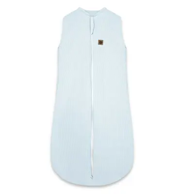 Sac de dormit, MimiNu, Premium, Din bumbac interlock, Materiale certificate Oeko Tex Standard 100, Cu fermoar, 3 - 12 luni, 2.5 Tog, Soft Blue BYN6426972031493