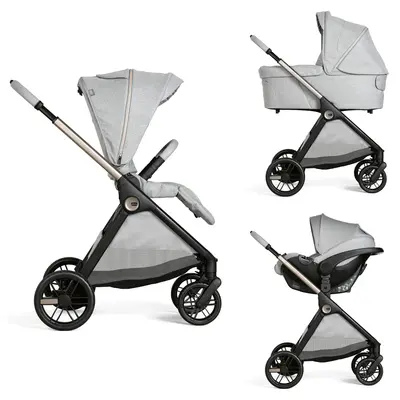 Carucior copii 3 in 1 Chicco Bellagio, Lunar Rock (gri deschis), 0luni+ CHC8713640+8713740+8714640-8