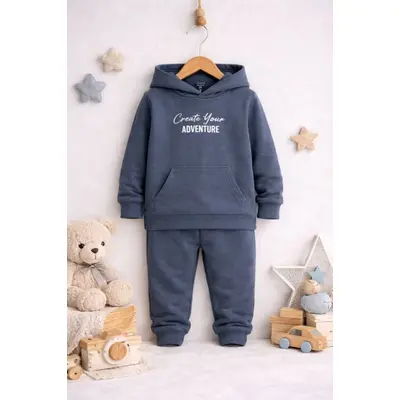 Set memoza adventure - hanorac cu gluga si pantaloni bl2096-1