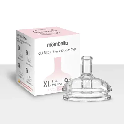 Tetină Biberon Classic Anti-colici Mombella, Flux Consistent (XL), 9 luni+ KRTM01842