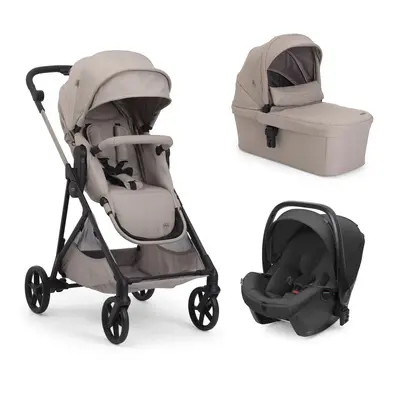 Carucior copii 3 in 1 Chicco Seety, cu scaun auto Kory Plus I-Size, Sandshell (Bej), 0luni+ CHC8709743+8709843+8714645-8