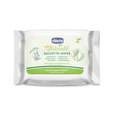 Servetele umede protectie naturala Chicco Naturalz, 20 Buc, 2 luni+ CHC11599-9