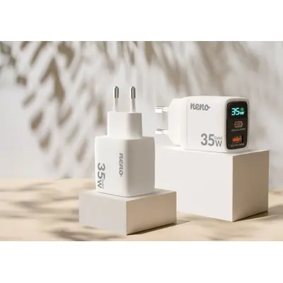 Adaptor priza 35W cu incarcare rapida si protectie supracurent JEMNEN-DOM-LS001