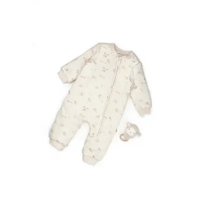 Salopeta cu fermoar, Lamb, BabyCosy, 100% bumbac organic (Marime: 12-18 Luni) JEMBC-CSY8187-12