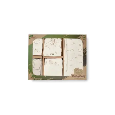 Set de 10 piese pentru nou nascut, 100% bumbac organic, Lamb, BabyCosy JEMBC-CSY8190